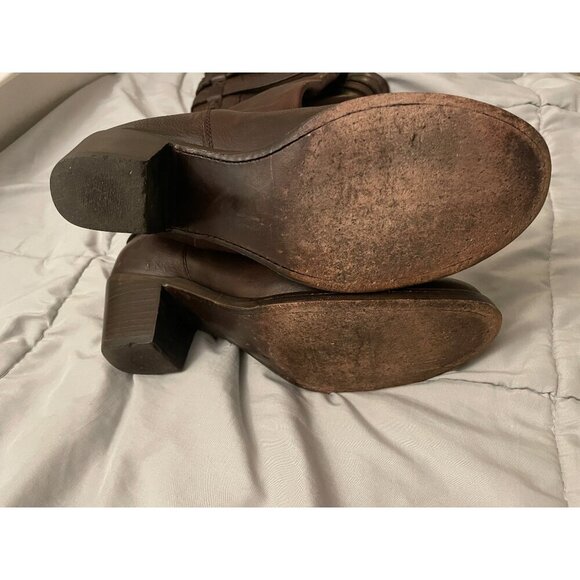 SOLD Women's Frye Jane Strappy Leather Riding Boots, Size 7 B - Picture 13 of 16